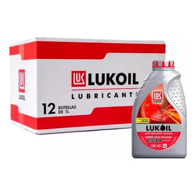 [R0511] LUKOIL SUPER HIGH MILEAGE SAE 20W-50 Caja 12 botellas 1L (12lt)