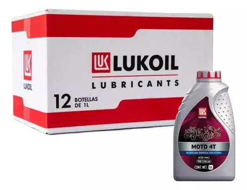 [R2021] LUKOIL MOTO 4T SAE 15W-50 Caja 12 botellas 1L (12lt)